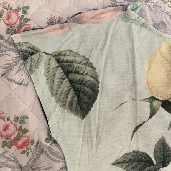 Ted Baker T-Shirt Marlana Distinguishing Rose Pattern size 2 - Picture 6 of 8